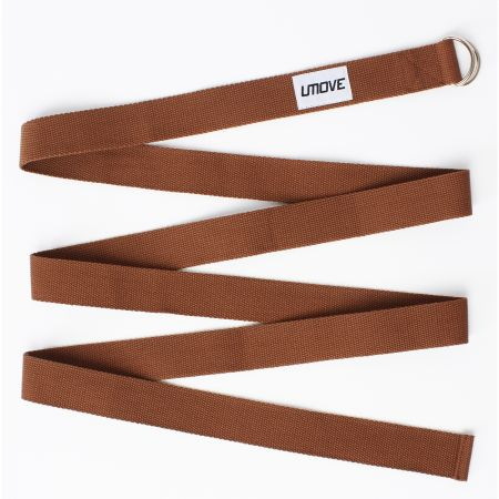 Ремень для йоги Umove Yoga Stretching Strap 240 см, кофейный