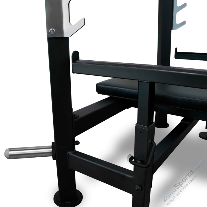 Скамья для жима лёжа со страховочными упорами Bronze Gym Partner ML-902