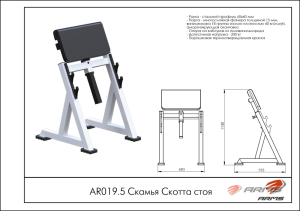 Скамья Скотта стоя ARMS AR019.5