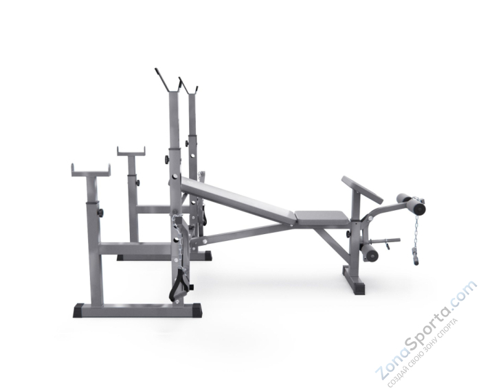 Скамья со стойками под штангу DFC D707 Master S