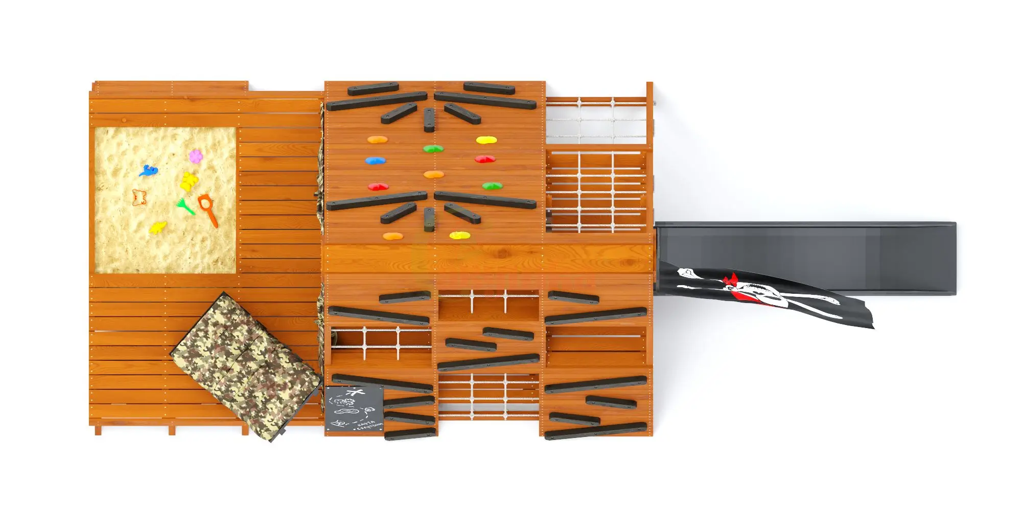 Спортивный домик Савушка База-4 (Милитари) с креслом