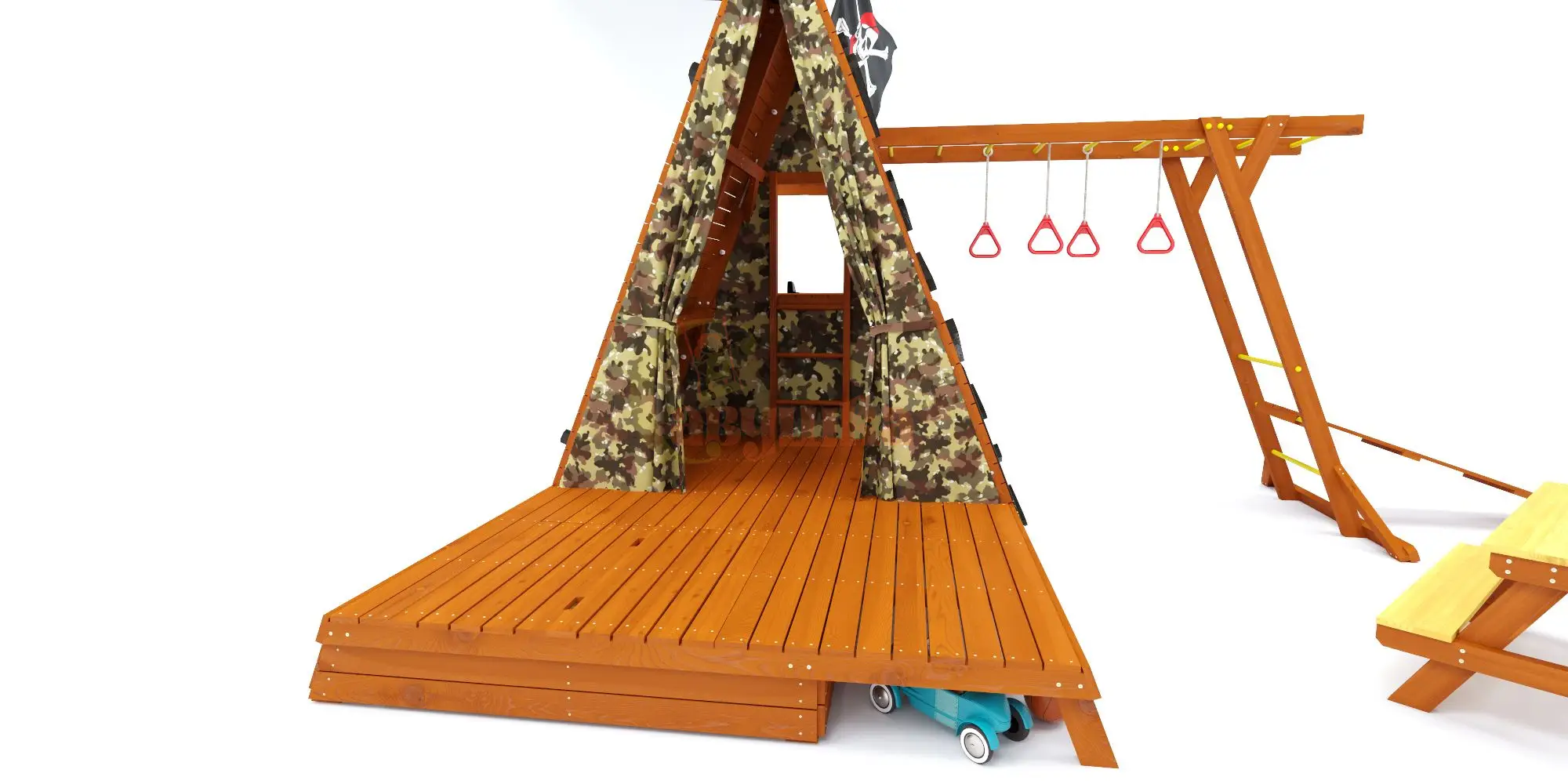 Спортивный домик Савушка База-5 (Милитари) со столиком