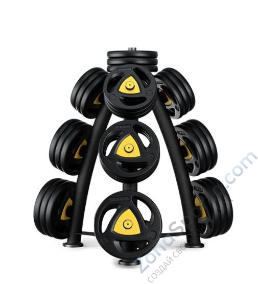 Стойка для дисков со стаканом для грифов ZST-DCTR-5202 серия ST Perfomance