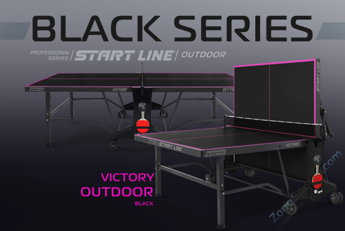 Стол теннисный Victory 6 Всепогодный Black