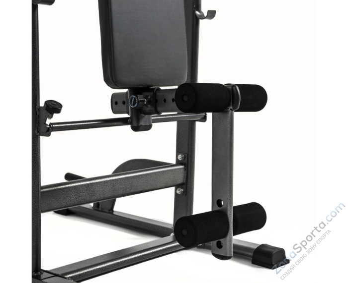 Турник-брусья с прямой скамьей с валиками DFC G-series