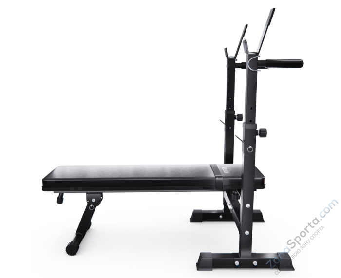 Усиленная скамья со стойками под штангу DFC Melkin