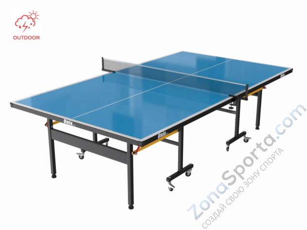 Всепогодный теннисный стол Unix Line outdoor 6mm (blue)
