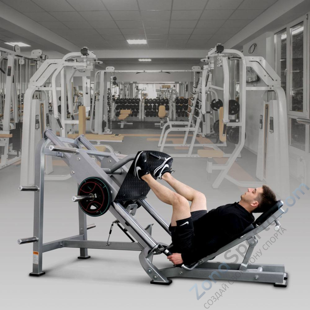 Жим ногами под углом 45 на свободных весах Protrain 8228
