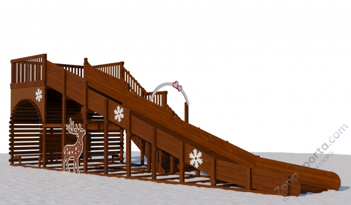 Зимняя горка Эверест