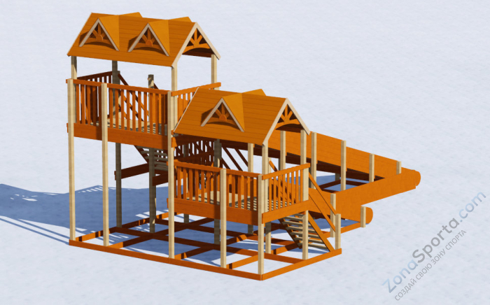 Зимняя горка Норд Премиум