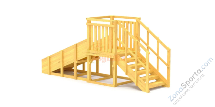 Зимняя горка Савушка Зима Wood-1