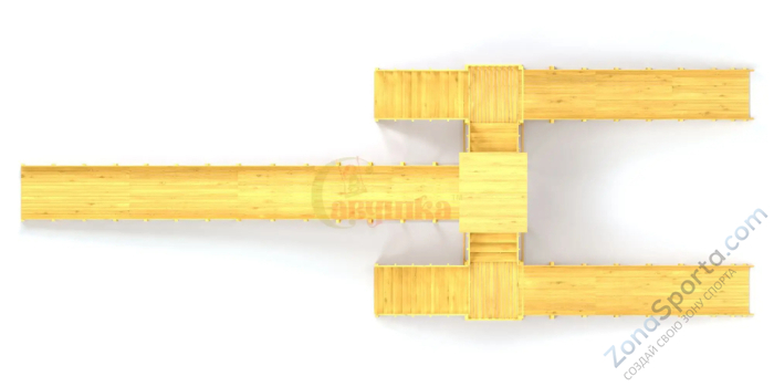 Зимняя горка Савушка Зима Wood 11