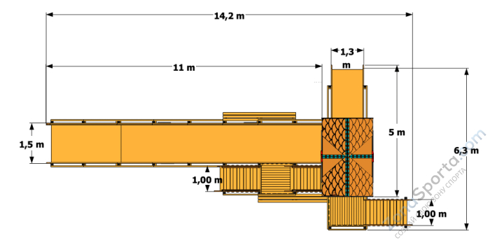 Зимняя горка Волшебная зима 2